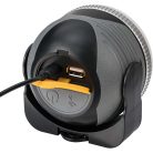 Újratölthető LED-es kültéri lámpa OLI 310 AB Bluetooth® hangszóróval (Kempinglámpa mágnessel és kampóval / Lakókocsi kültéri lámpa hangszóróval 1x 3W, újratölthető és USB tápegységgel)