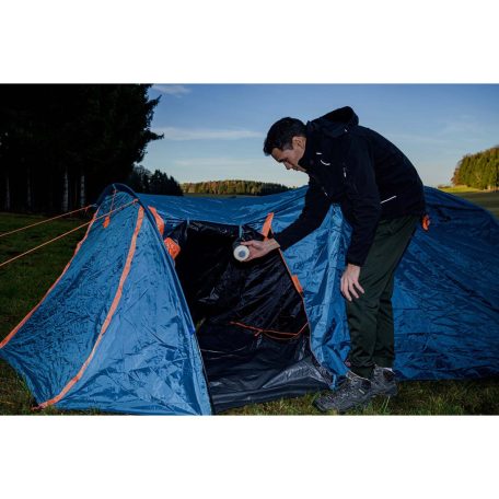 Újratölthető LED-es kültéri lámpa OLI 310 AB Bluetooth® hangszóróval (Kempinglámpa mágnessel és kampóval / Lakókocsi kültéri lámpa hangszóróval 1x 3W, újratölthető és USB tápegységgel)