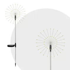   Leszúrható szolár virág - 90 microLED - melegfehér - 84 cm