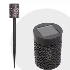   Leszúrható LED szolár - láng hatással - 5,5 x 27 (+9) cm