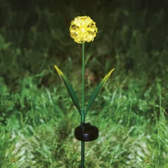   Leszúrható szolár virág - hortenzia - 2 féle - 25 melegfehér LED - 13 x 7 x 65 cm