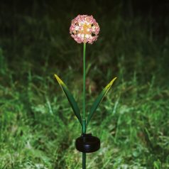   Leszúrható szolár virág - hortenzia - 2 féle - 25 melegfehér LED - 13 x 7 x 65 cm