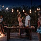 Szolár LED fényfüzér - villanykörte design - 30 LED - 180 cm