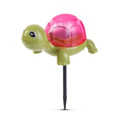   Leszúrható szolár - teknősbéka - fehér LED - 10 x 6 x 15 cm