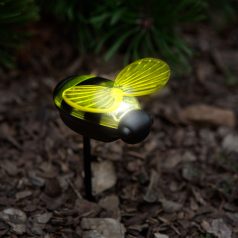   Leszúrható szolár lámpa - méhecske - 8 x 7,5 x 14,5 cm - Fehér LED