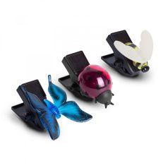   Szolár dekoráció csipesszel - katica, pillangó, méhecske - 11 x 6,5 x 10 cm - fehér LED