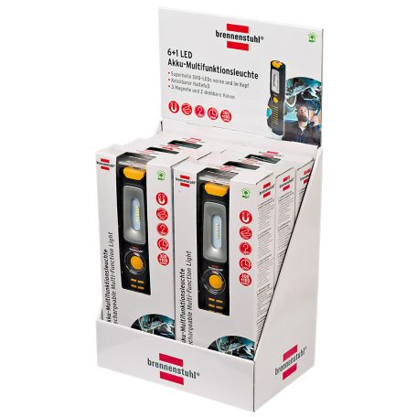 Újratölthető ellenőrző lámpa 6+1 LED-del