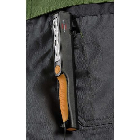 Újratölthető LED klip lámpa / praktikus LED toll lámpa 200+150lm (elemes munkalámpa, ellenőrző lámpa forgatható kapcsos mágnessel)