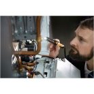 Újratölthető LED klip lámpa / praktikus LED toll lámpa 200+150lm (elemes munkalámpa, ellenőrző lámpa forgatható kapcsos mágnessel)