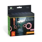 Szolár napraforgó - rózsaszín - leszúrható / felakasztható - 13 x 6,5 x 35 cm