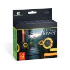 Szolár napraforgó - sárga - leszúrható / felakasztható - 13 x 6,5 x 35 cm