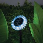 Szolár napraforgó - kék - leszúrható / felakasztható - 13 x 6,5 x 35 cm