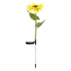Leszúrható szolár napraforgó - 75 cm - 8 melegfehér LED