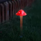 Leszúrható szolár gomba - 33,5 cm - 1 hidegfehér LED