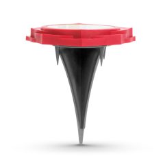   LED-es leszúrható szolár lámpa - piros - hidegfehér - 11,5 x 2,3 cm