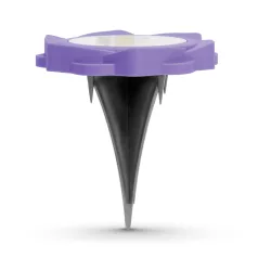   LED-es leszúrható szolár lámpa - lila - hidegfehér - 11,5 x 2,3 cm