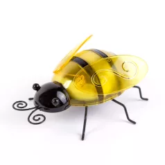  Szolár lámpa - méhecske - leszúrható / csipeszes - sárga - 15 x 7 x 16 cm - 6 LED