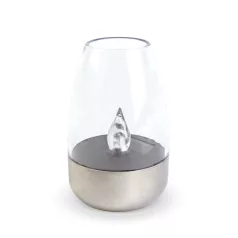   Szolár lámpa - gyertya - lángeffekt - 1 melegfehér LED - 6 x 9 cm