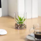 Műnövény dekoráció - poharas - 8 x 10 cm - 3 féle