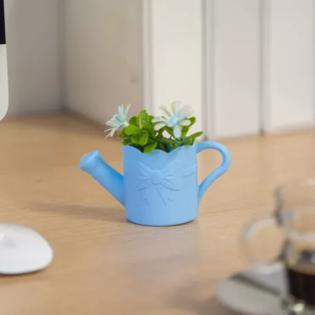 Műnövény dekoráció - mágneses - öntözőkanna - 11 x 10 cm - 4 féle