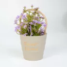 Műnövény dekoráció - virág - 11 x 18 cm - 4 féle