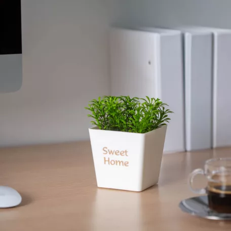 Műnövény dekoráció - cserepes - 10 x 16 cm - 3 féle