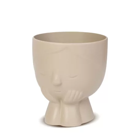 Dekorációs kaspó - arc - 9 x 10 cm - 5 féle