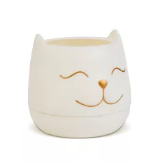 Dekorációs kaspó - macska - 9 x 9 cm - 2 féle