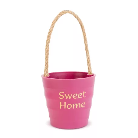 Dekorációs cserép - madzaggal - 9 x 8 cm - 4 féle 