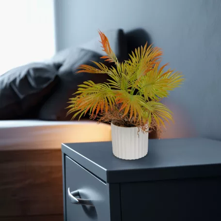 Műnövény dekoráció műpálma - 22 x 8,5 cm