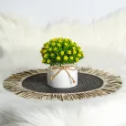 Műnövény dekoráció - apró virág - 3 féle - 18 x 8,5 cm