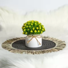   Műnövény dekoráció - apró virág - 3 féle - 18 x 8,5 cm