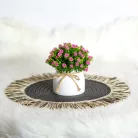 Műnövény dekoráció - apró virág - 3 féle - 18 x 8,5 cm