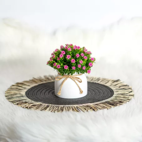 Műnövény dekoráció - apró virág - 3 féle - 18 x 8,5 cm