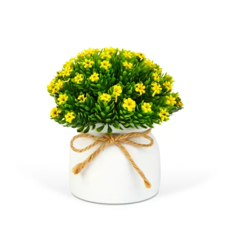 Műnövény dekoráció - apró virág - 3 féle - 18 x 8,5 cm