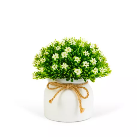 Műnövény dekoráció - apró virág - 3 féle - 18 x 8,5 cm