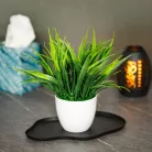 Műnövény dekoráció - műfű - zöld - 20 x 8 cm