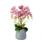 Műnövény dekoráció - orchidea - lila - 83 cm
