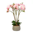 Műnövény dekoráció - orchidea - rózsaszín - 58 cm