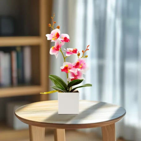 Műnövény dekoráció - orchidea - 3 féle - 37 cm