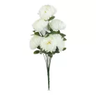Műnövény dekoráció - krizantém - fehér - 12 x 58 cm