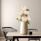 Műnövény dekoráció - krizantém - rózsaszín - 12 x 58 cm