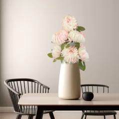   Műnövény dekoráció - krizantém - rózsaszín - 12 x 58 cm