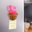 Műnövény dekoráció - mágneses - többféle - 7 x 4,7 x 4,7 cm