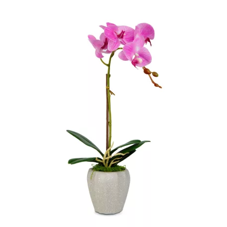 Műnövény dekoráció - orchidea - 3 féle - 45 cm