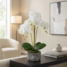 Műnövény dekoráció - orchidea - 2 féle - 53 cm