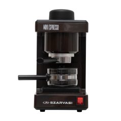   Szarvasi SZV-612/3 Mini Espresso kávéfőző 11958, 800 W, 3.04 bar, üveg kiöntő, hőkorlátozó, hőkioldó, barna