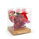 Műnövény dekoráció - illatos rózsa - 11 x 11 x 14 cm