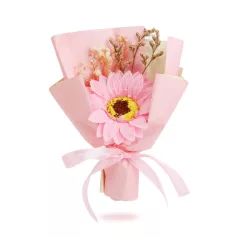 Műnövény dekoráció - napraforgó - 17 x 11 x 3 cm