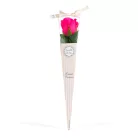 Műnövény dekoráció - rózsa - 3 szín - 5 x 5 x 30 cm